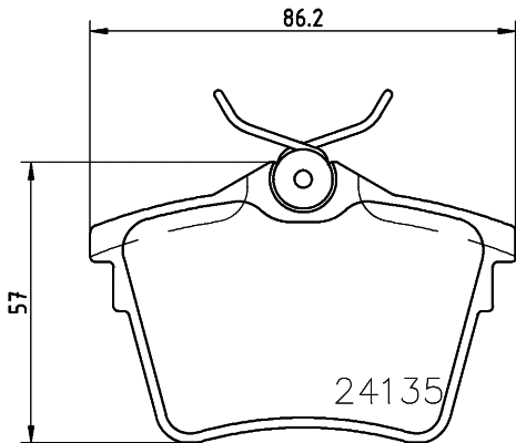 Brake Pad Set, disc brake (MDB2702)