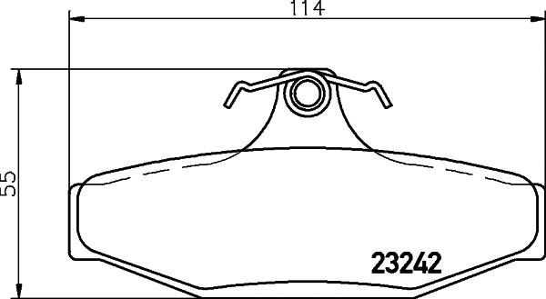 Brake Pad Set, disc brake (MDB2659)