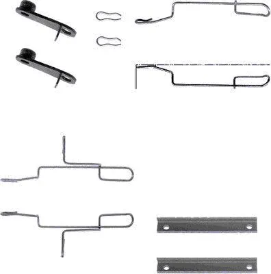 Accessory Kit, disc brake pad (MBA1188)