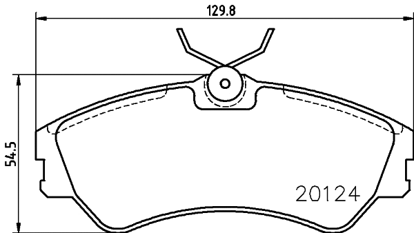 Brake Pad Set, disc brake (MDB1537)