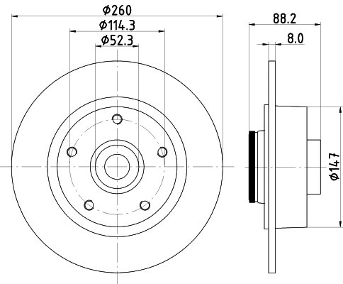 Brake Disc (MDC2550)