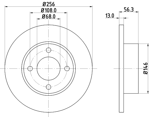 Brake Disc (MDC756)