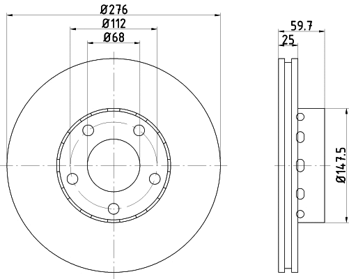 Brake Disc (MDC1197)