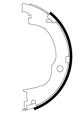 Brake Shoe Set, parking brake (MFR620)