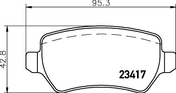 Brake Pad Set, disc brake (MDB2223)