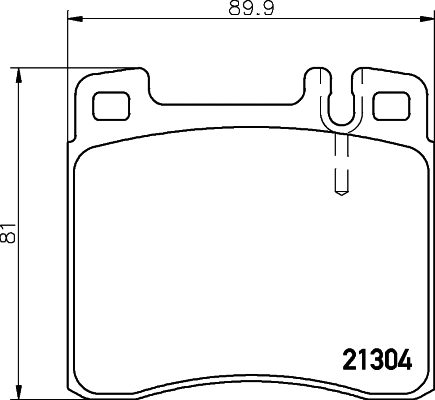 Brake Pad Set, disc brake (MDB1626)