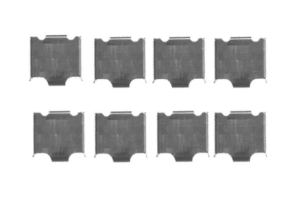 Accessory Kit, disc brake pad (MBA1718)