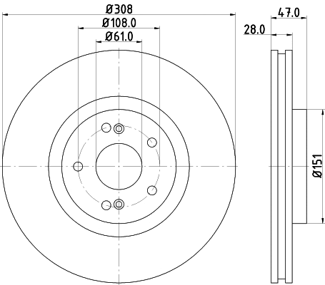 Brake Disc (MDC1887)
