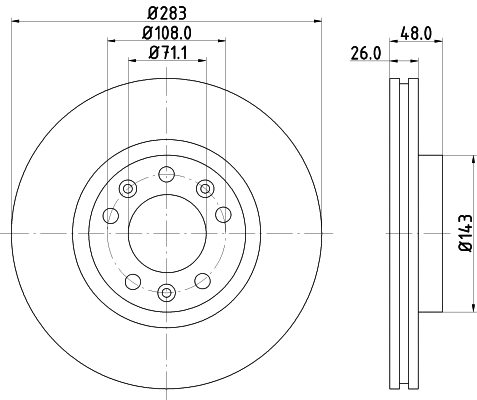 Brake Disc (MDC1494)