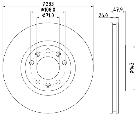 Brake Disc (MDC2607)