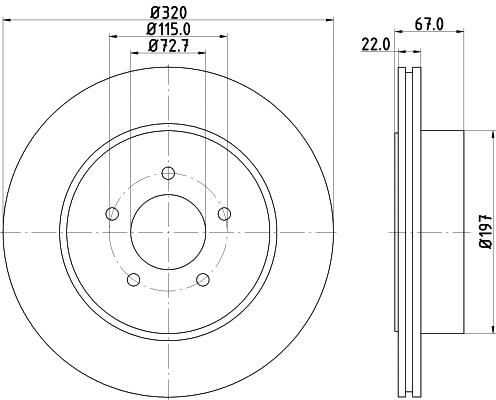 Brake Disc (MDC1929)