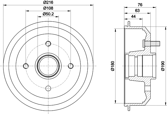 Brake Drum (MBD008)