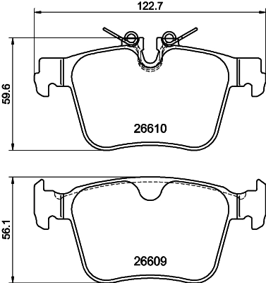 Brake Pad Set, disc brake (MDB84346)