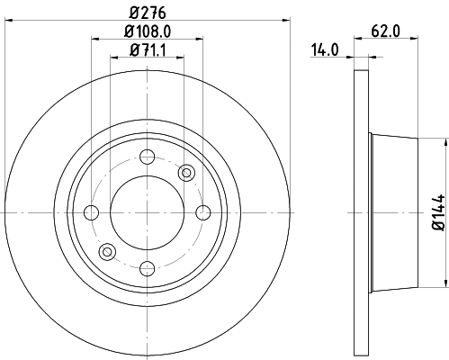 Brake Disc (MDC1521)