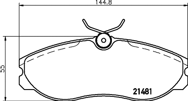 Brake Pad Set, disc brake (MDB1657)