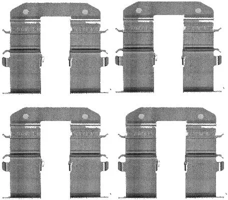 Accessory Kit, disc brake pad (MBA1734)