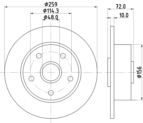 Brake Disc (MDC1184)