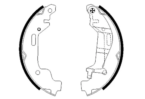 Brake Shoe Set (MFR521)