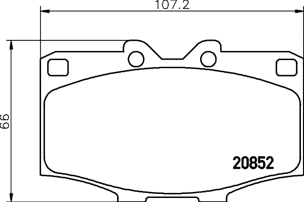 Brake Pad Set, disc brake (MDB1139)