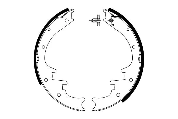 Brake Shoe Set (MFR419)