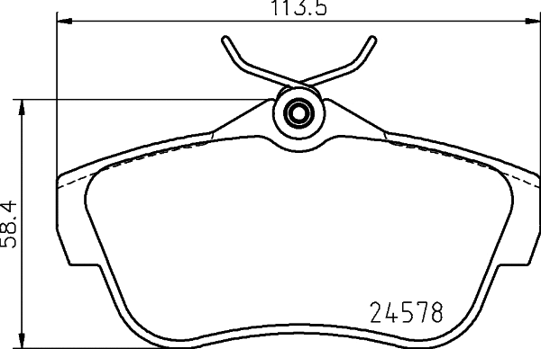 Brake Pad Set, disc brake (MDB3445)