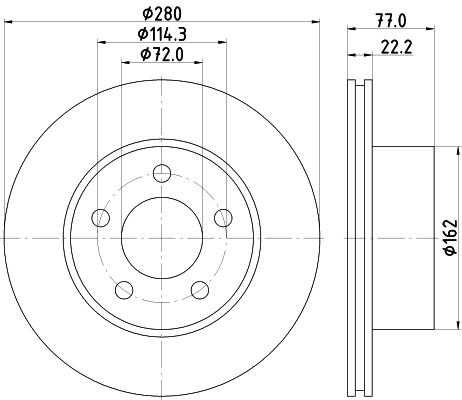 Brake Disc (MDC2100)