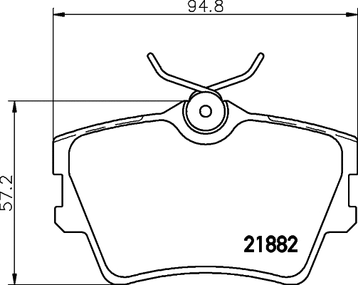 Brake Pad Set, disc brake (MDB1744)