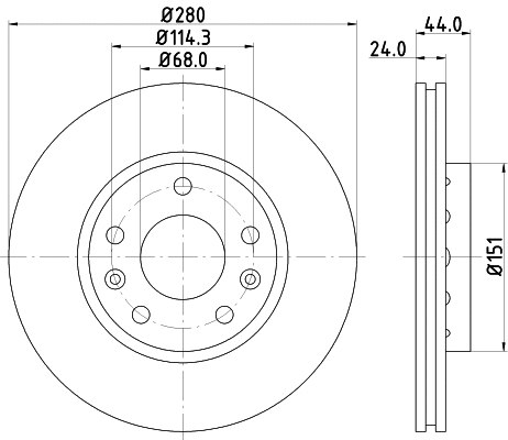 Brake Disc (MDC2195)