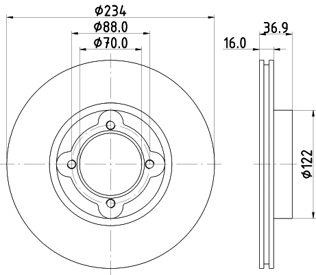 Brake Disc (MDC1974)