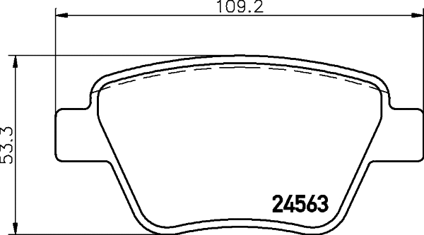 Brake Pad Set, disc brake (MDB2972)