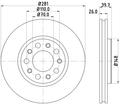 Brake Disc (MDC2258)