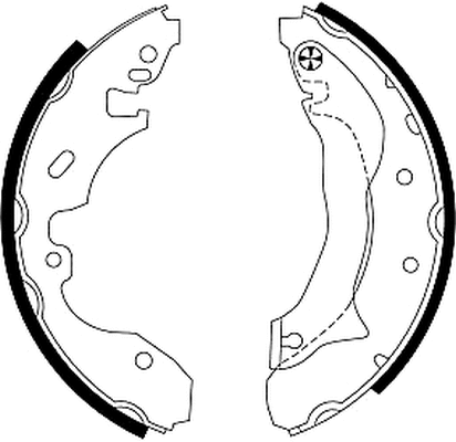 Brake Shoe Set (MFR457)