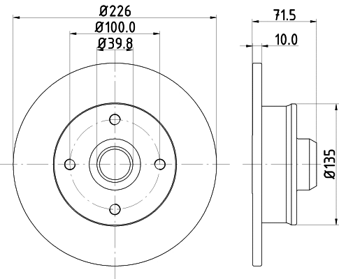 Brake Kit, disc brake (MDK0110)