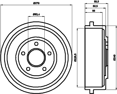 Brake Drum (MBD260)