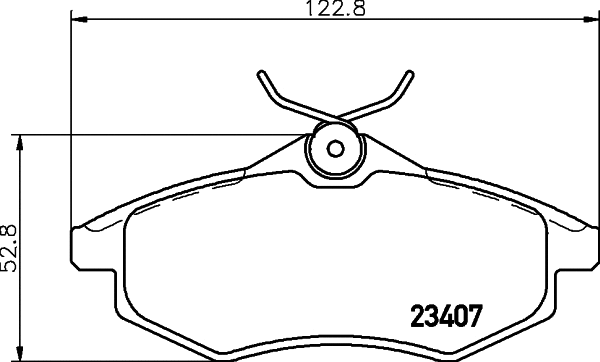 Brake Pad Set, disc brake (MDB2253)
