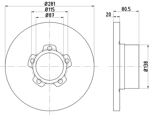 Brake Disc (MDC166)