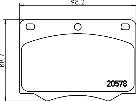 Brake Pad Set, disc brake (MGB642)