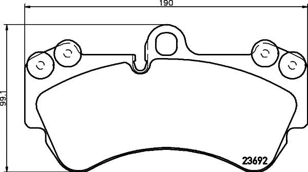 Brake Pad Set, disc brake (MDB2750)