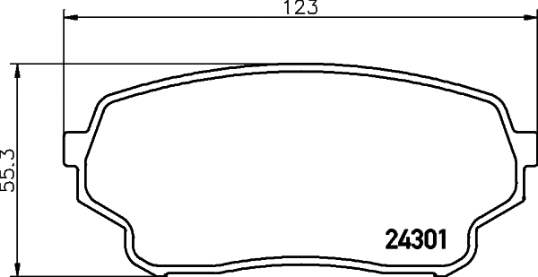 Brake Pad Set, disc brake (MDB2780)
