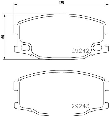 Brake Pad Set, disc brake (MDB2949)