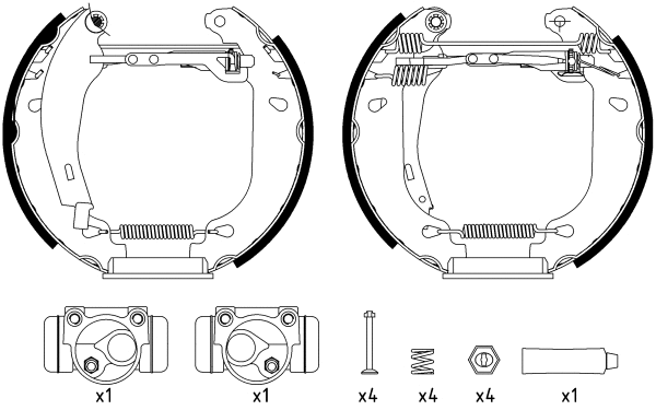 Brake Shoe Set (MSP087)