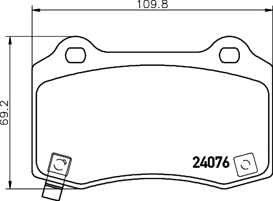 Brake Pad Set, disc brake (MDB2997)