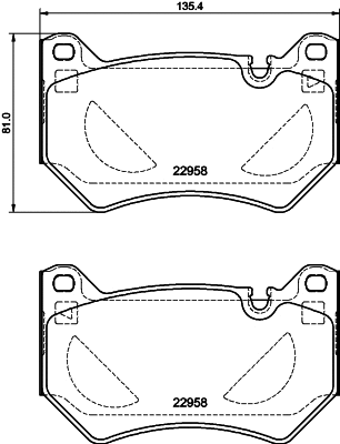Brake Pad Set, disc brake (MDB4088)