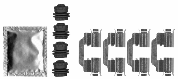 Accessory Kit, disc brake pad (MBA0012)