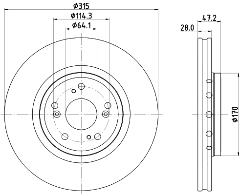 Brake Disc (MDC2773)