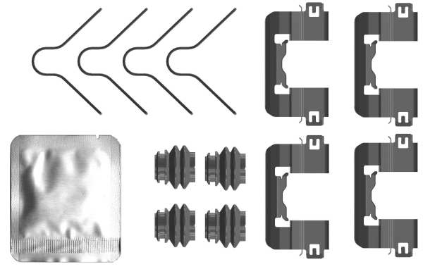 Accessory Kit, disc brake pad (MBA0105)