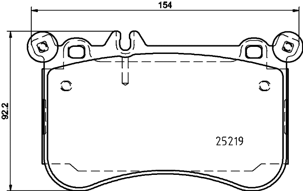 Brake Pad Set, disc brake (MDB3198)