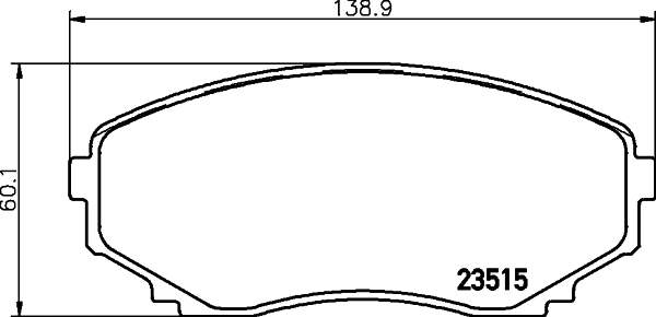 Brake Pad Set, disc brake (MDB1830)