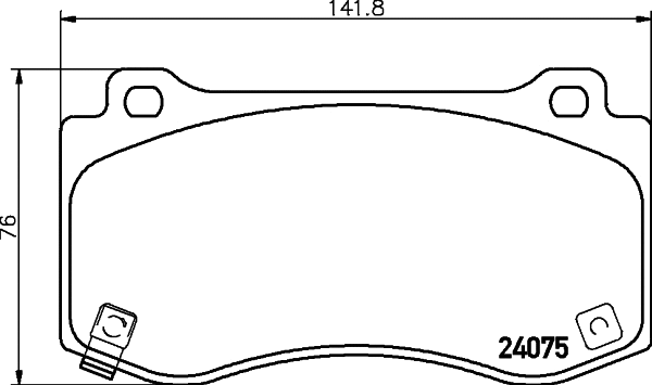 Brake Pad Set, disc brake (MDB2996)