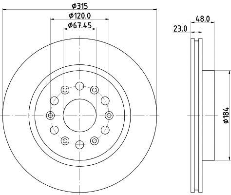 Brake Disc (MDC83068C)